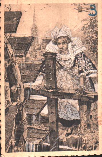 Cartes postales anciennes > CARTES POSTALES > carte postale ancienne > cartes-postales-ancienne.com Bretagne Pont-Aven