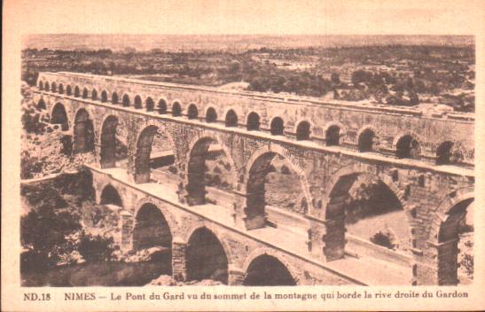 Cartes postales anciennes > CARTES POSTALES > carte postale ancienne > cartes-postales-ancienne.com Occitanie Gard Vers Pont Du Gard