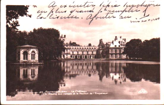 Cartes postales anciennes > CARTES POSTALES > carte postale ancienne > cartes-postales-ancienne.com Ile de france Seine et marne Fontainebleau