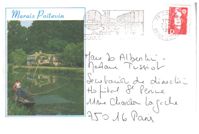 Postage stamps postal mark Annee 1992