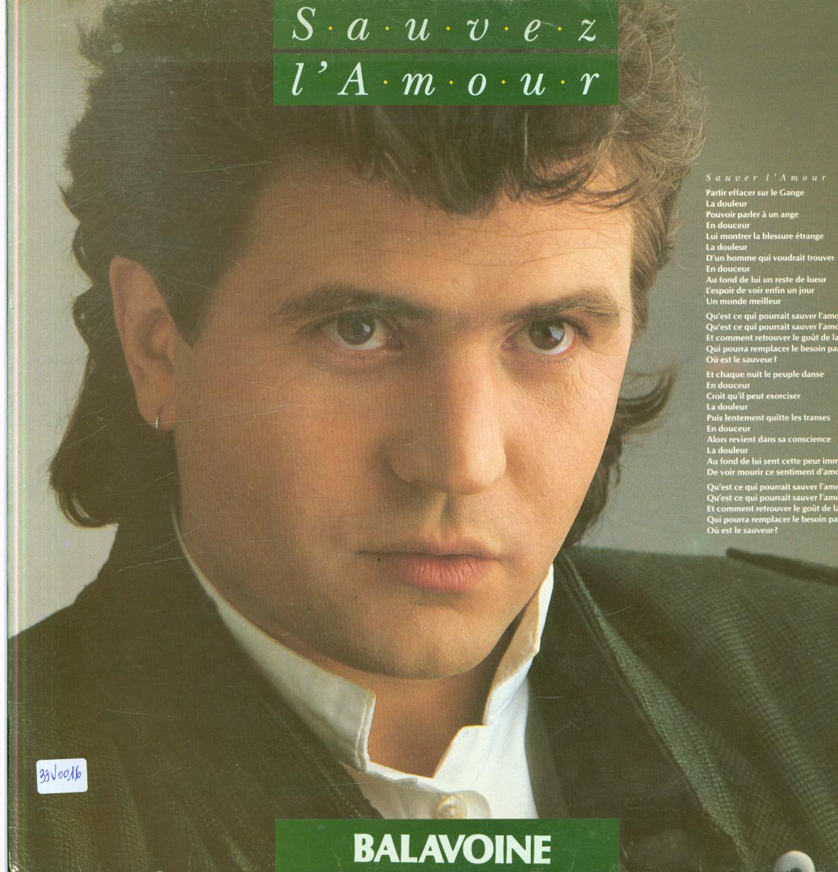 33 rpm vinyl records Balavoine