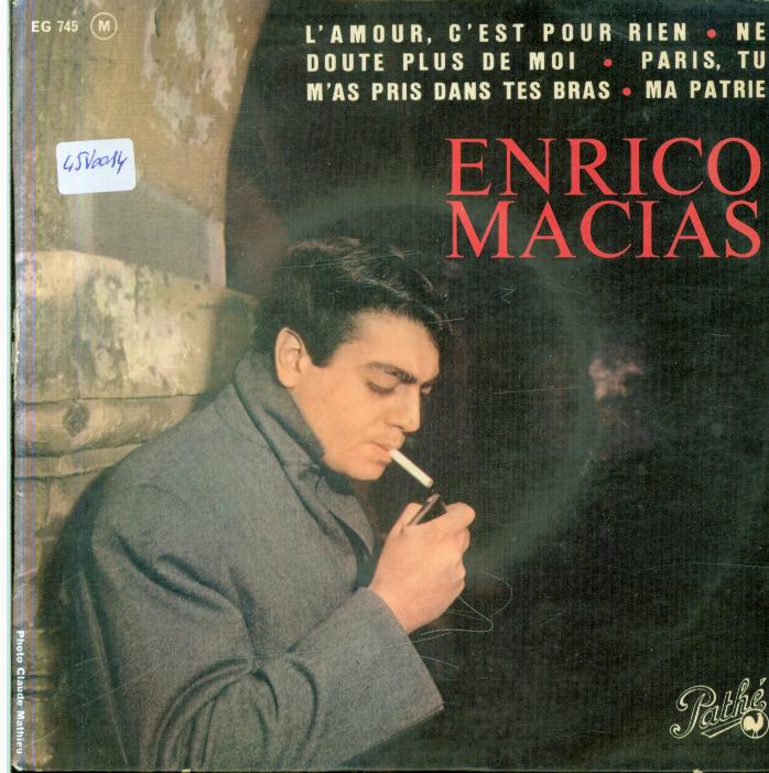 45 rpm vinyl records Enrico macias
