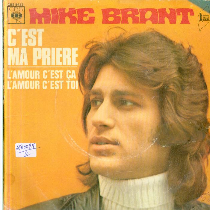 45 rpm vinyl records Mike brant