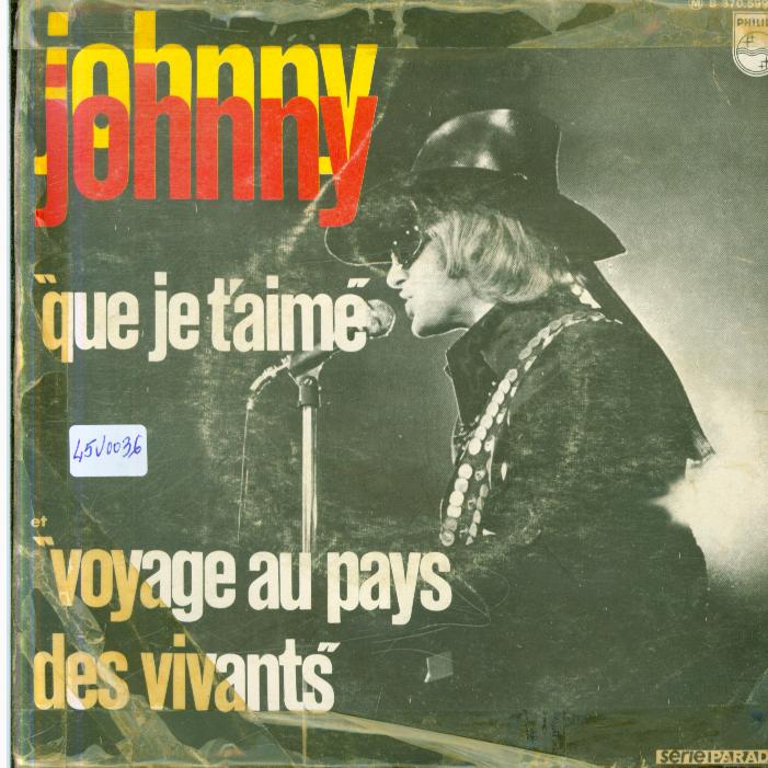 45 rpm vinyl records Johnny hallyday