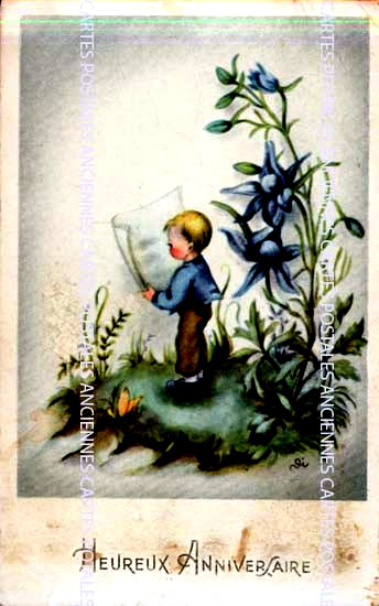 Cartes postales anciennes > CARTES POSTALES > carte postale ancienne > cartes-postales-ancienne.com Anniversaire