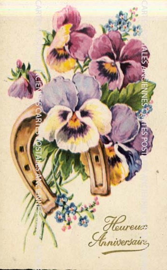 Cartes postales anciennes > CARTES POSTALES > carte postale ancienne > cartes-postales-ancienne.com Anniversaire