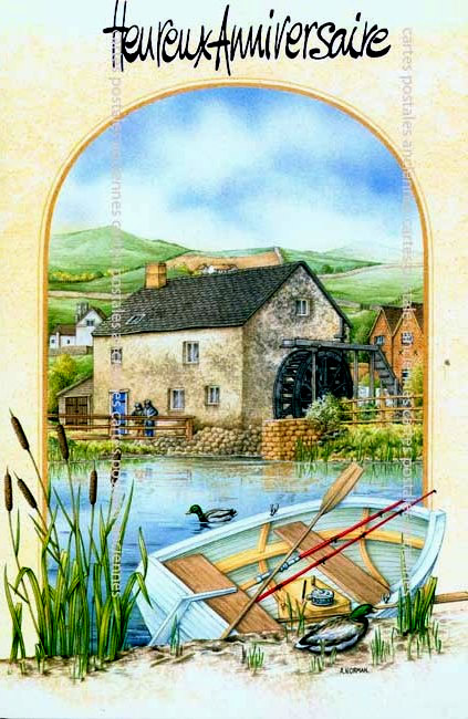Cartes postales anciennes > CARTES POSTALES > carte postale ancienne > cartes-postales-ancienne.com Anniversaire