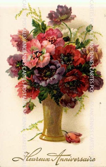 Cartes postales anciennes > CARTES POSTALES > carte postale ancienne > cartes-postales-ancienne.com Anniversaire