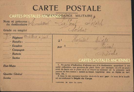 Cartes postales anciennes > CARTES POSTALES > carte postale ancienne > cartes-postales-ancienne.com Militaire