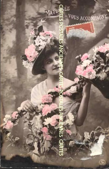 Cartes postales anciennes > CARTES POSTALES > carte postale ancienne > cartes-postales-ancienne.com Femme