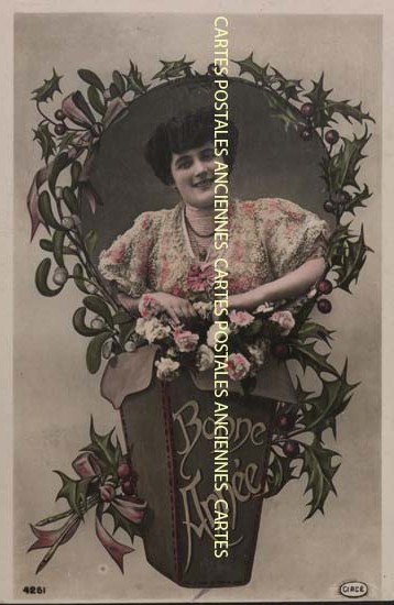 Cartes postales anciennes > CARTES POSTALES > carte postale ancienne > cartes-postales-ancienne.com Nouvelle annee Bonne annee