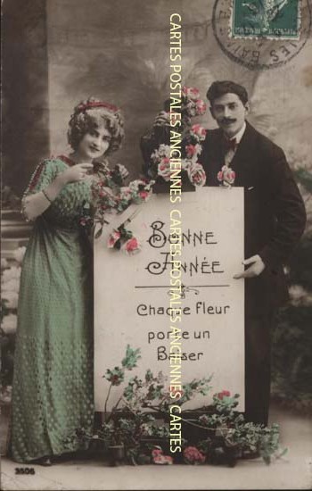 Cartes postales anciennes > CARTES POSTALES > carte postale ancienne > cartes-postales-ancienne.com Nouvelle annee Bonne annee