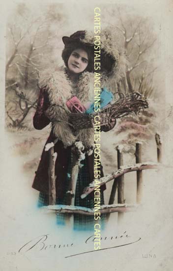 Cartes postales anciennes > CARTES POSTALES > carte postale ancienne > cartes-postales-ancienne.com Nouvelle annee Bonne annee