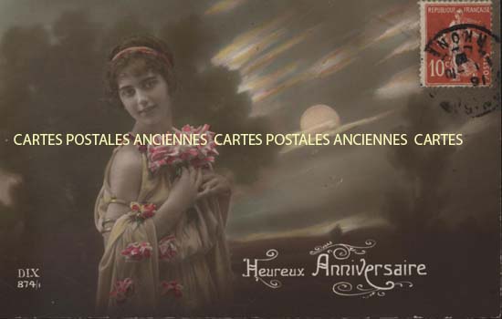 Cartes postales anciennes > CARTES POSTALES > carte postale ancienne > cartes-postales-ancienne.com Anniversaire Humour