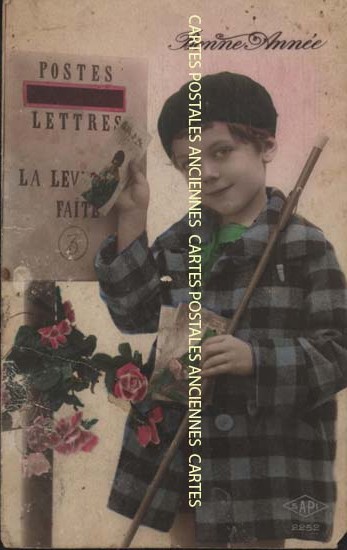 Cartes postales anciennes > CARTES POSTALES > carte postale ancienne > cartes-postales-ancienne.com Nouvelle annee Bonne annee
