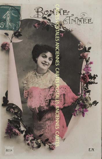 Cartes postales anciennes > CARTES POSTALES > carte postale ancienne > cartes-postales-ancienne.com Nouvelle annee Bonne annee
