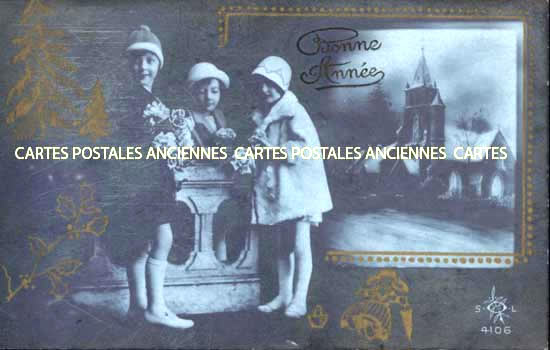 Cartes postales anciennes > CARTES POSTALES > carte postale ancienne > cartes-postales-ancienne.com Nouvelle annee Bonne annee
