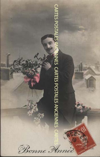 Cartes postales anciennes > CARTES POSTALES > carte postale ancienne > cartes-postales-ancienne.com Nouvelle annee Bonne annee