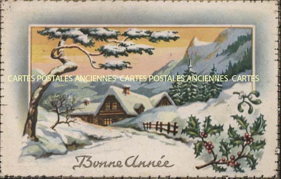 Cartes postales anciennes > CARTES POSTALES > carte postale ancienne > cartes-postales-ancienne.com Paysage neige