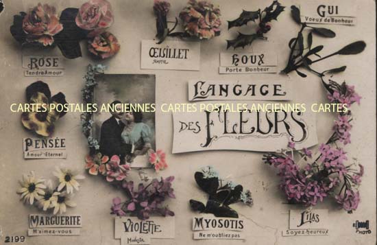 Cartes postales anciennes > CARTES POSTALES > carte postale ancienne > cartes-postales-ancienne.com Fleurs