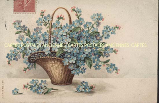 Cartes postales anciennes > CARTES POSTALES > carte postale ancienne > cartes-postales-ancienne.com Fleurs avec vase