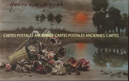Cartes postales anciennes > CARTES POSTALES > carte postale ancienne > cartes-postales-ancienne.com Fleurs avec vase