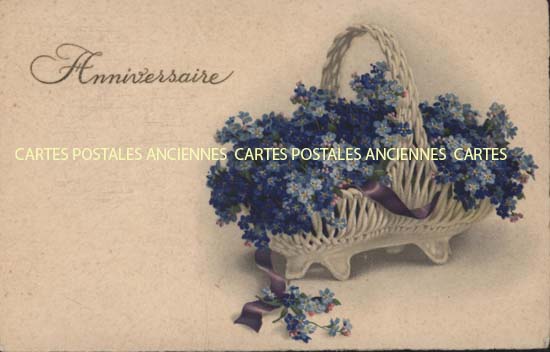 Cartes postales anciennes > CARTES POSTALES > carte postale ancienne > cartes-postales-ancienne.com Fleurs avec vase