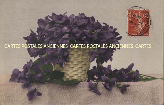 Cartes postales anciennes > CARTES POSTALES > carte postale ancienne > cartes-postales-ancienne.com Fleurs avec vase