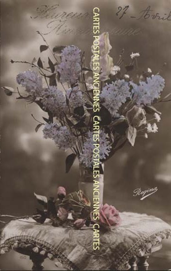 Cartes postales anciennes > CARTES POSTALES > carte postale ancienne > cartes-postales-ancienne.com Fleurs avec vase