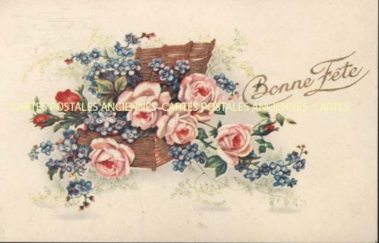 Cartes postales anciennes > CARTES POSTALES > carte postale ancienne > cartes-postales-ancienne.com Fleurs avec vase
