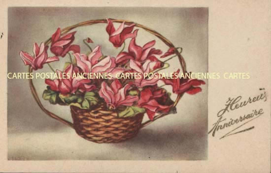 Cartes postales anciennes > CARTES POSTALES > carte postale ancienne > cartes-postales-ancienne.com Fleurs avec vase