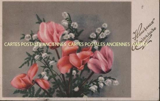 Cartes postales anciennes > CARTES POSTALES > carte postale ancienne > cartes-postales-ancienne.com Anniversaire