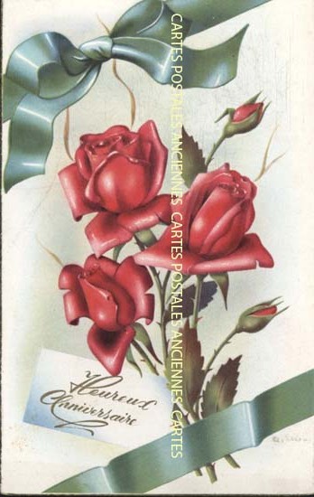 Cartes postales anciennes > CARTES POSTALES > carte postale ancienne > cartes-postales-ancienne.com Anniversaire