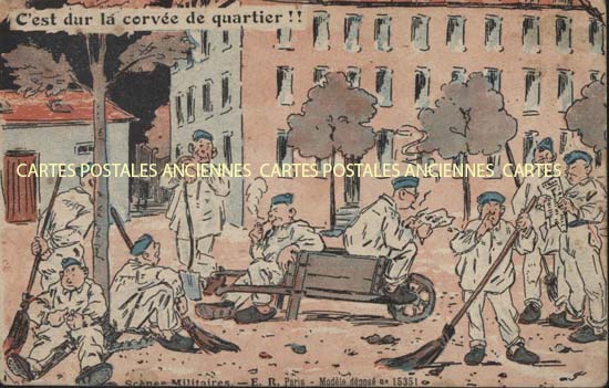 Cartes postales anciennes > CARTES POSTALES > carte postale ancienne > cartes-postales-ancienne.com Militaire Humour