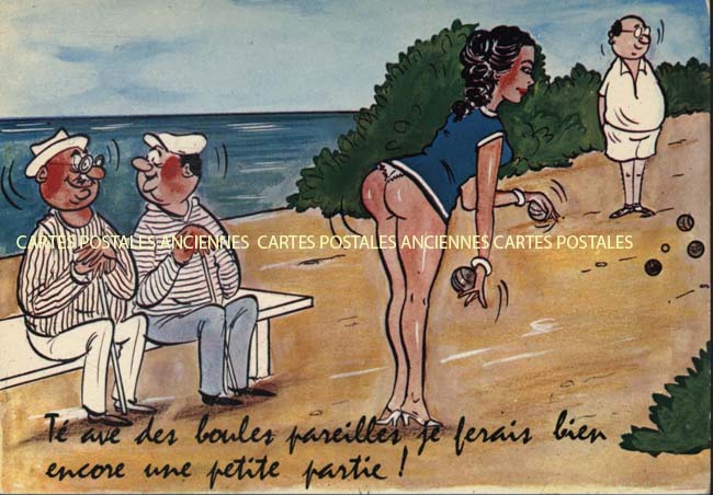 Cartes postales anciennes > CARTES POSTALES > carte postale ancienne > cartes-postales-ancienne.com Humour Boules