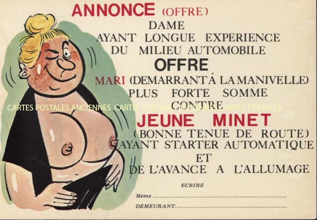 Cartes postales anciennes > CARTES POSTALES > carte postale ancienne > cartes-postales-ancienne.com Humour