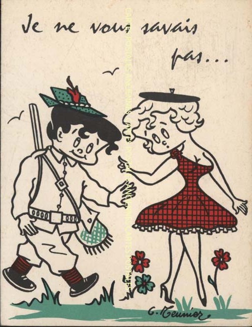 Cartes postales anciennes > CARTES POSTALES > carte postale ancienne > cartes-postales-ancienne.com Humour Chasseurs