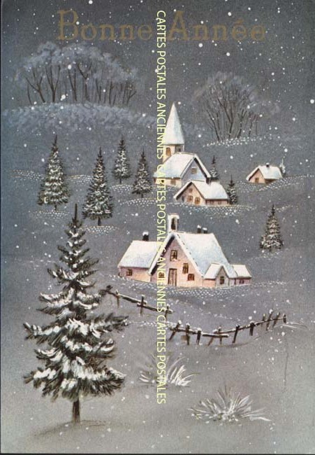 Cartes postales anciennes > CARTES POSTALES > carte postale ancienne > cartes-postales-ancienne.com Paysage neige