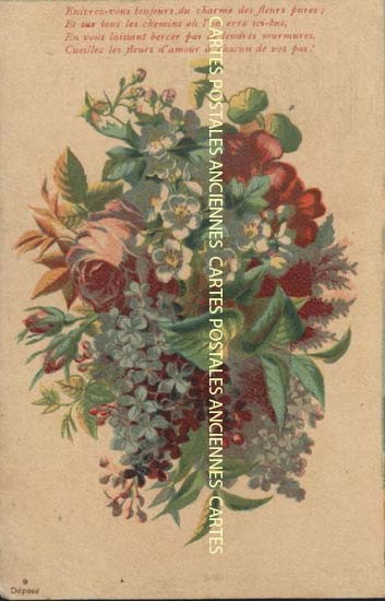 Cartes postales anciennes > CARTES POSTALES > carte postale ancienne > cartes-postales-ancienne.com Fleurs