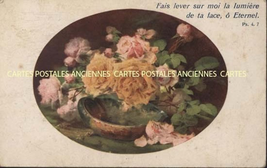 Cartes postales anciennes > CARTES POSTALES > carte postale ancienne > cartes-postales-ancienne.com Fleurs avec vase