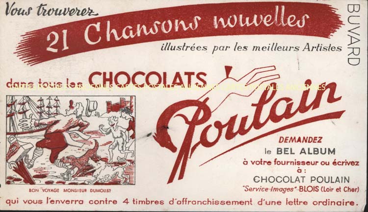 Cartes postales anciennes > CARTES POSTALES > carte postale ancienne > cartes-postales-ancienne.com Buvard publicitaire Chocolat</b>