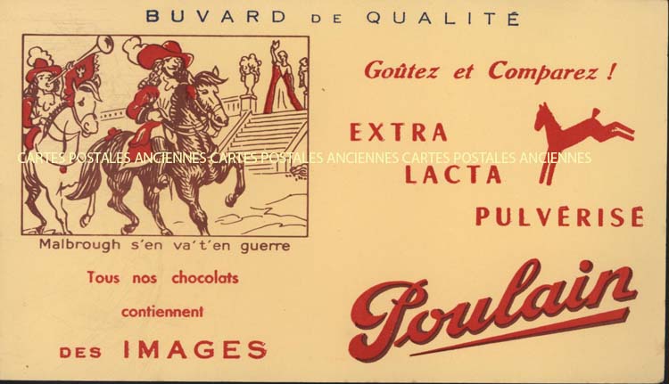 Cartes postales anciennes > CARTES POSTALES > carte postale ancienne > cartes-postales-ancienne.com Buvard publicitaire Chocolat</b>