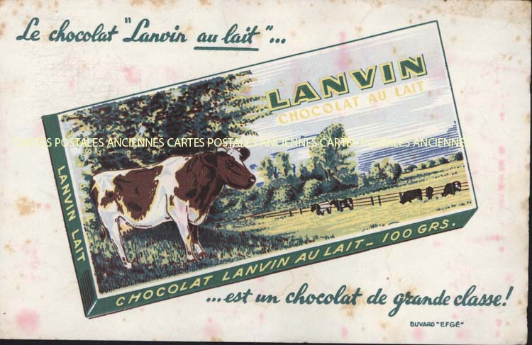Advertising blotters Chocolat</b>