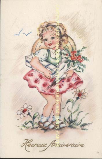 Cartes postales anciennes > CARTES POSTALES > carte postale ancienne > cartes-postales-ancienne.com Anniversaire