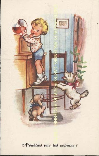 Cartes postales anciennes > CARTES POSTALES > carte postale ancienne > cartes-postales-ancienne.com Humour Enfants