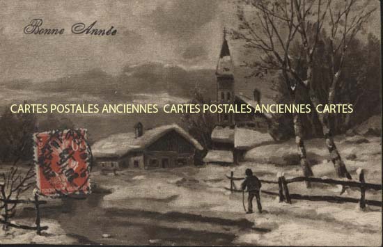 Cartes postales anciennes > CARTES POSTALES > carte postale ancienne > cartes-postales-ancienne.com Paysage neige