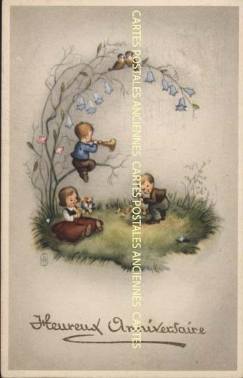 Cartes postales anciennes > CARTES POSTALES > carte postale ancienne > cartes-postales-ancienne.com Anniversaire