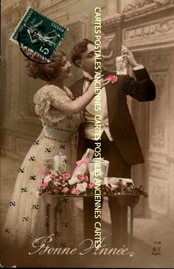 Cartes postales anciennes > CARTES POSTALES > carte postale ancienne > cartes-postales-ancienne.com Theme personnages couple