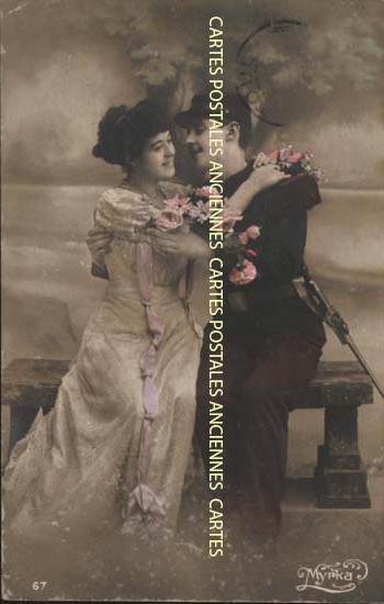 Cartes postales anciennes > CARTES POSTALES > carte postale ancienne > cartes-postales-ancienne.com Militaire Fantaisie