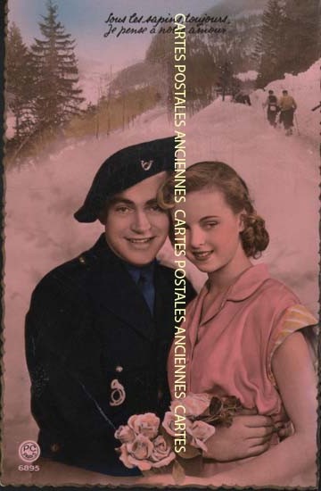 Cartes postales anciennes > CARTES POSTALES > carte postale ancienne > cartes-postales-ancienne.com Militaire Fantaisie